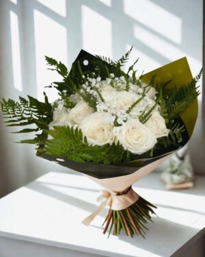 Bouquet Purezza 12 Rosas Blancas