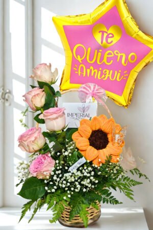 arreglo de flores para mujer a domicilio en Santiago