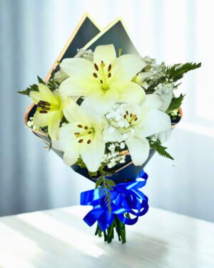 Pureza Viva - Bouquet de Lirios Blancos 5 varas