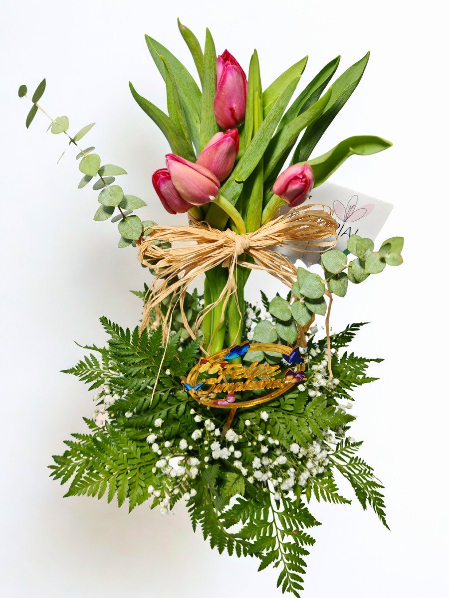 Aura Dorada - Tulipanes de cumpleaños - Imagen 2