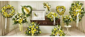 Arreglos florales para condolencias con entrega de flores para funerales en Santiago