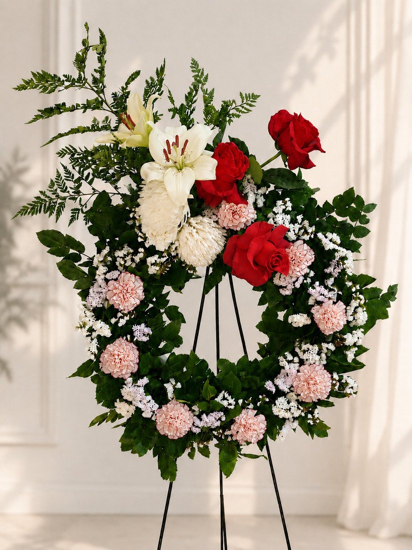 Corona Rubí Celestial - Rosas Rojas